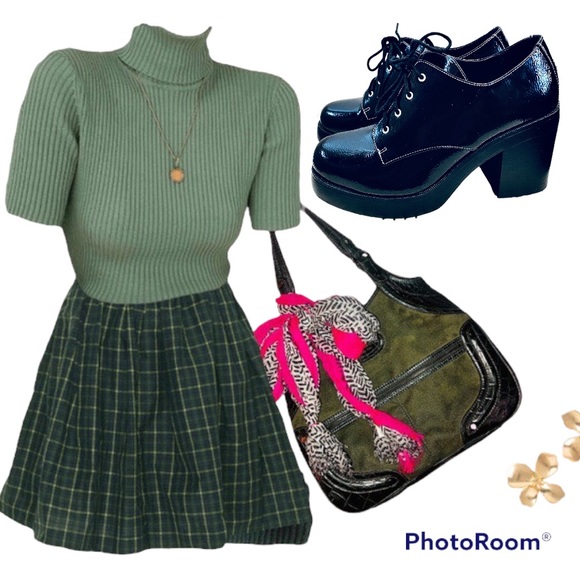 Dirty Laundry Platform Black Patent Gatsby Derby Oxfords Dark Academia - Picture 6 of 17